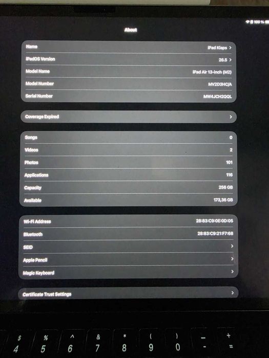 Ipad Air 13" M2 - 256 + Magic Keyboard + Apple Pencil Pro