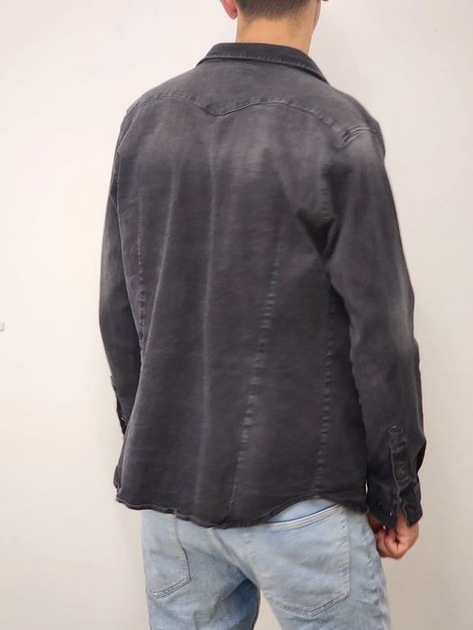 Черна дънкова риза- размер М