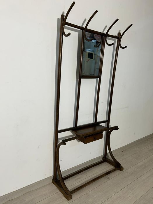 Cuier Vintage stil Thonet; Cuier Perete din Lemn