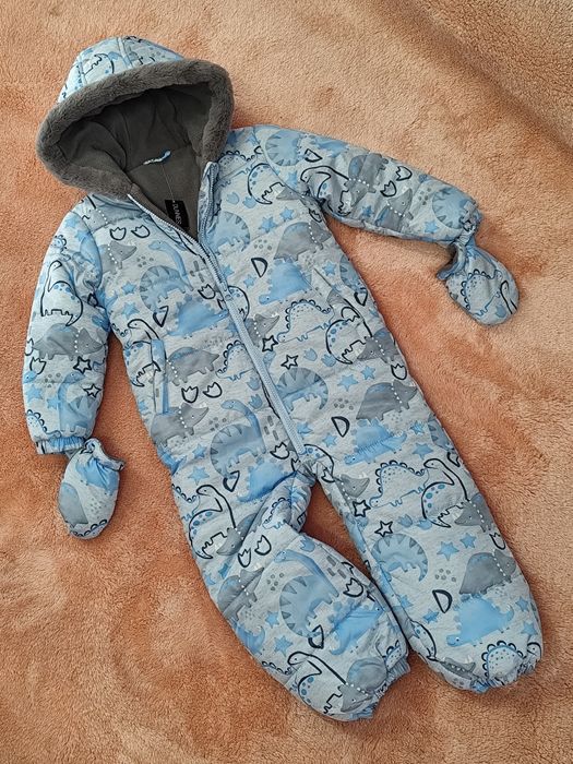 4-5г, ръст 110см, нов зимен детски космонавт / зимен гащеризон