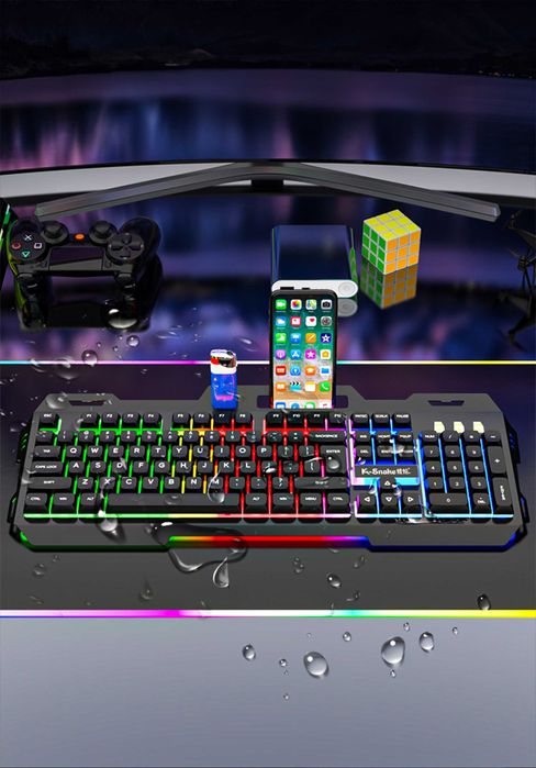 Tastatura Mecanica si Mouse cu Fir Gaming BladePRO K-Snake