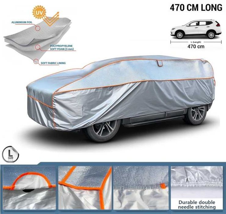 Покривало непромокаемо с алуминиево покритие за автомобил, джип и SUV