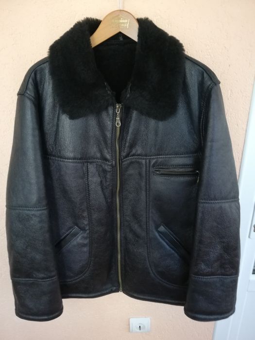 Geaca nouă piele naturala T&L Aviator mărimea 48