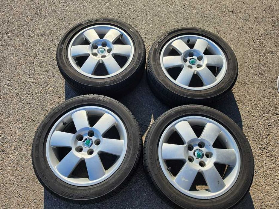 4 бр. Гуми 195/50 R15 с алуминиеви джанти 5x100 VW Audi Seat Skoda