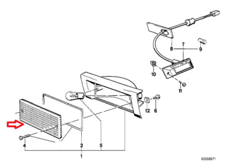Стъкла за мигачи на БМВ Е30 BMW 3 Series E30 Бели,Черни,Оранжеви