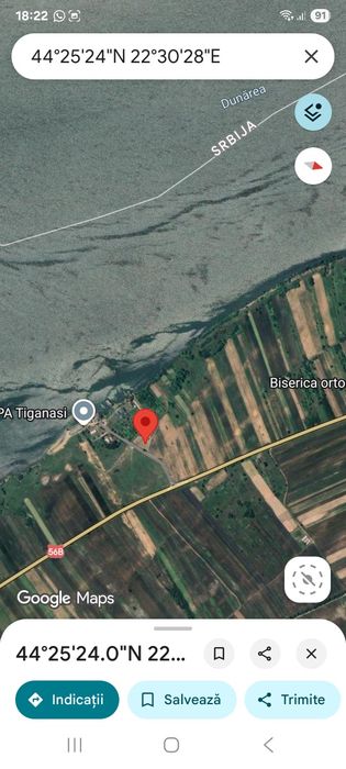 Vand teren cu vedere la dunare