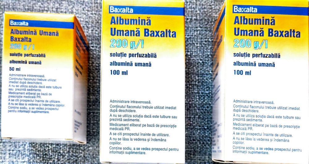 Albumina umana de 50 si 100 g 200g/l