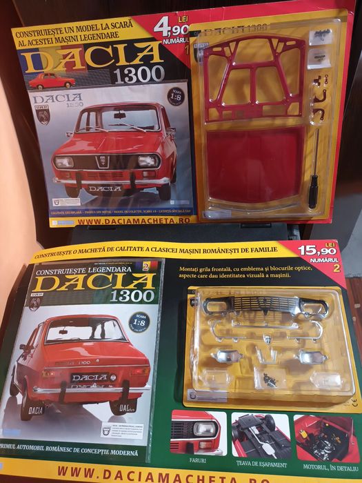 Vand machetă dacia + doua reviste dacia  revista cu nr 1 și nr 2
