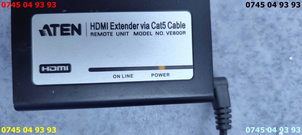 HDMI extender via CAT5 model VE800L VE800R pret pe ambele plus sursa