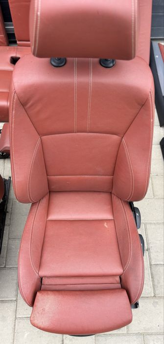 Scaune interior recaro piele rosu rosie full incalzire fata si spate Bmw X3 X4 F25 F26   #14