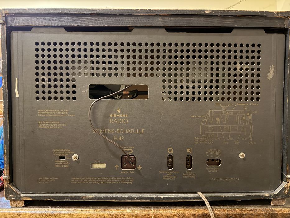 Radio lampi / tuburi Siemens Schatulle  H42