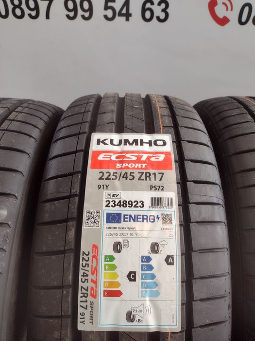 Нови 225/45/17 Kumho ES EV 91Y dot3625