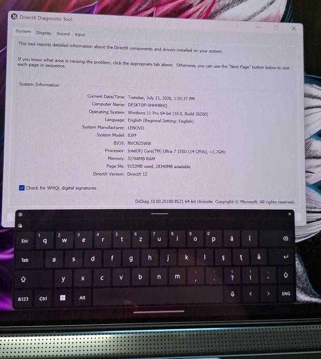 Lenovo Yoga Book 9 2.1 Ultra 7 13.3" / Amanet Cashbook Colentina
