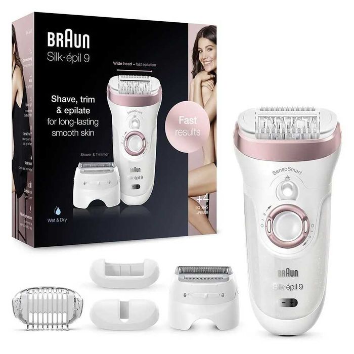Эпилятор Braun Silk-epil 9 SensoSmart 9-725, оригинал, гарантия 1 год.