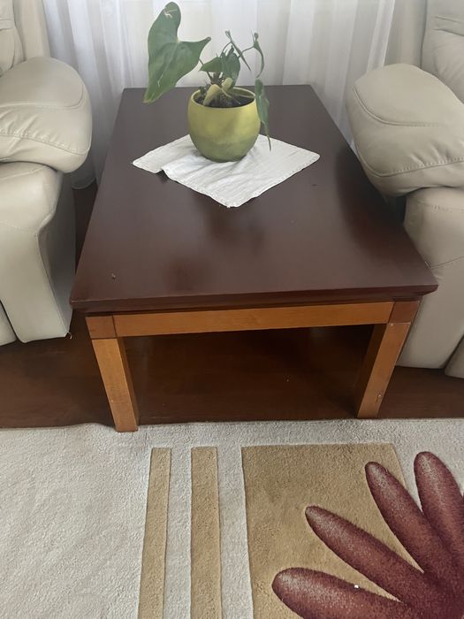 Set living lemn masiv comoda  si masuta cafea