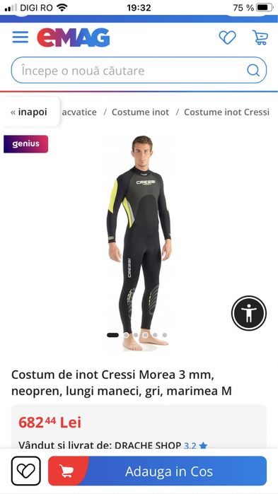 Costum + cagulă neopren nefolosit