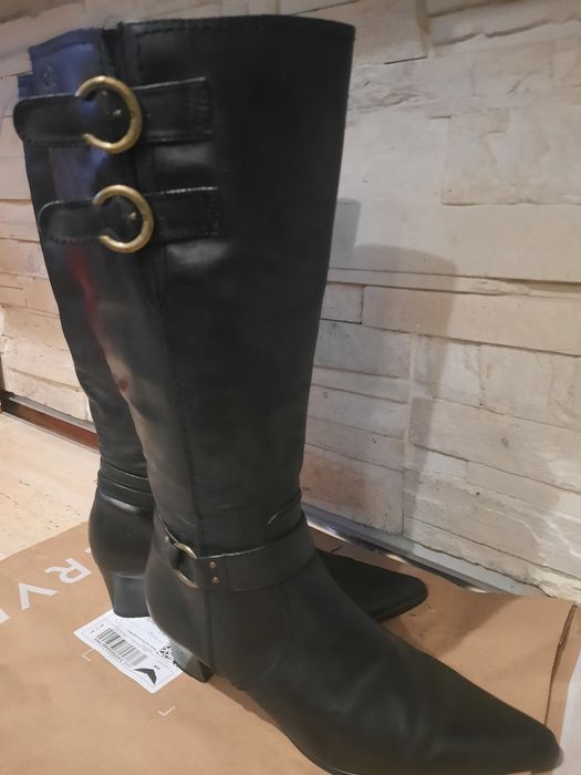 Cizme/Ghete 40/41, de dama, din piele naturala