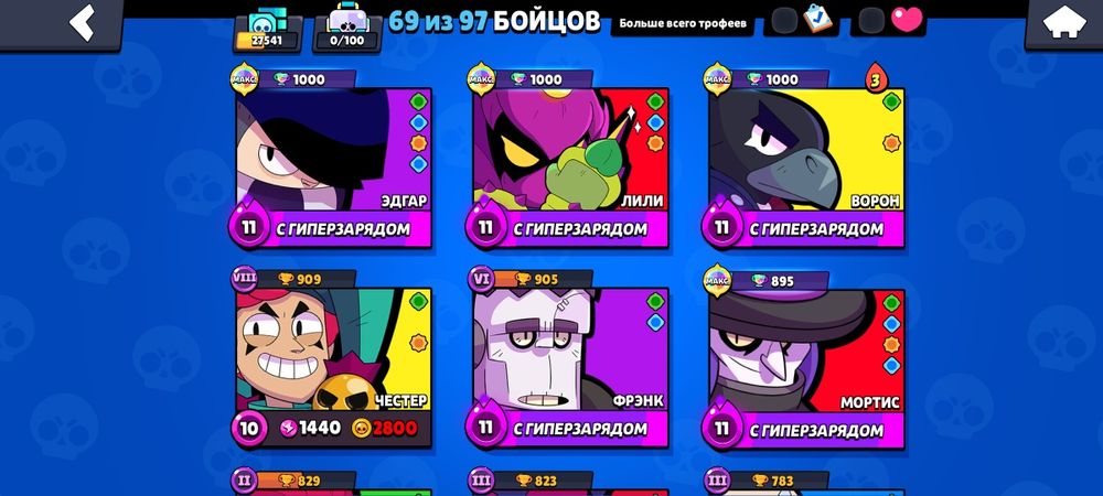 Продам аккаунт бравл старс