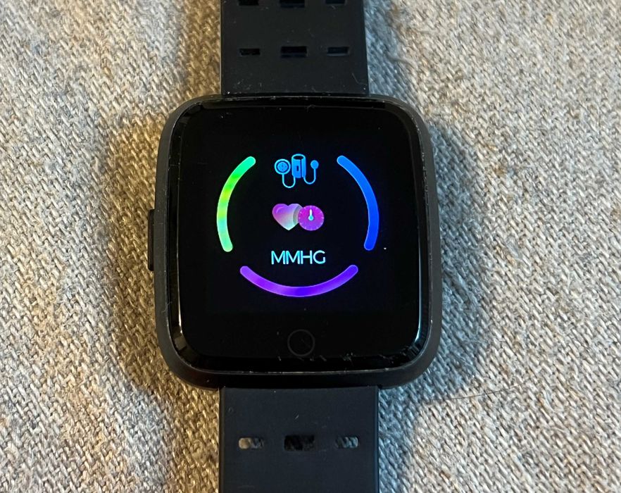 Smartwatch Fitness Negru Monitorizare Ritm Cardiac Somn Sport