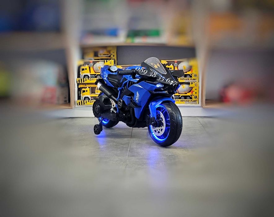 ТОП ЦЕНА!НОВО!Акумулаторен мотор Ninja Duo BLUE с 12V батерия,USB