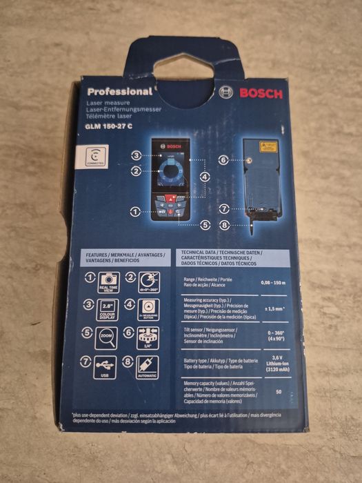 BOSCH GLM 150-27 C Telemetru cu laser (150 m)