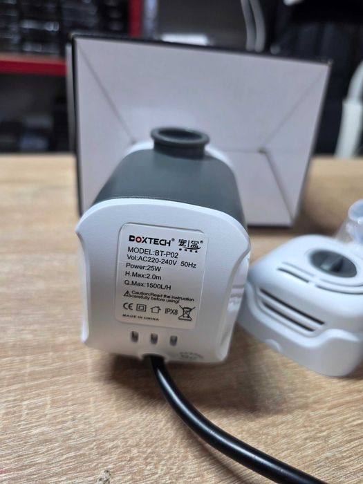 Pompa submersibila pentru acvariu Boxtech, pompa de alimentare cu apa pentru acvariu cu 3 duze