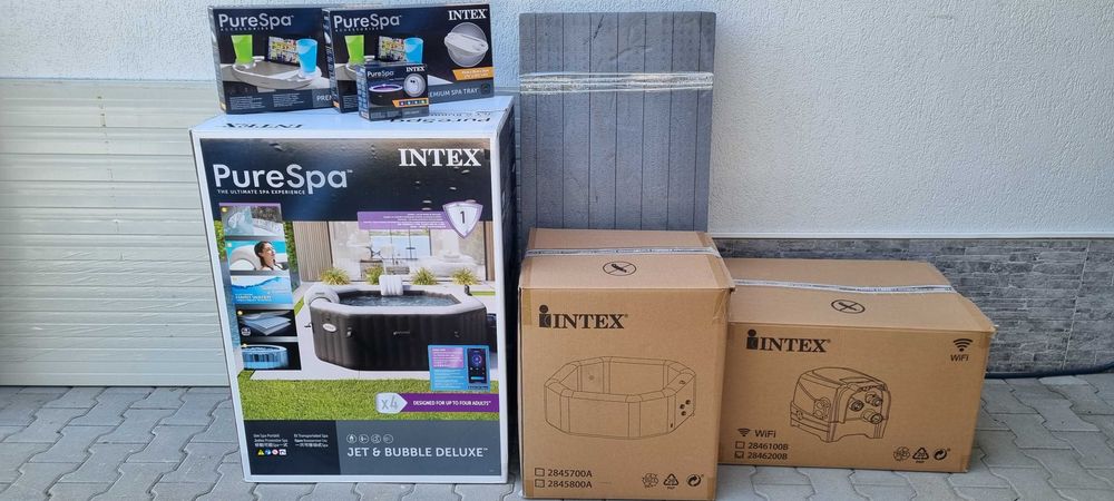 Jacuzzi Intex Pure spa jet&bubble deluxe spa + accesorii