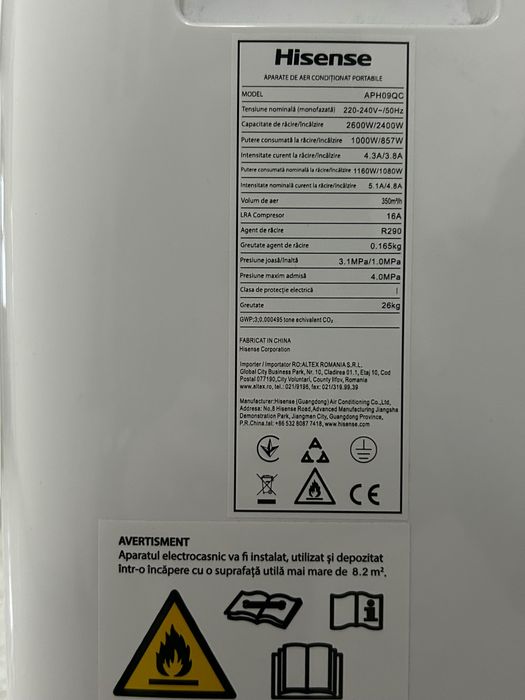 Aer conditionat portabil