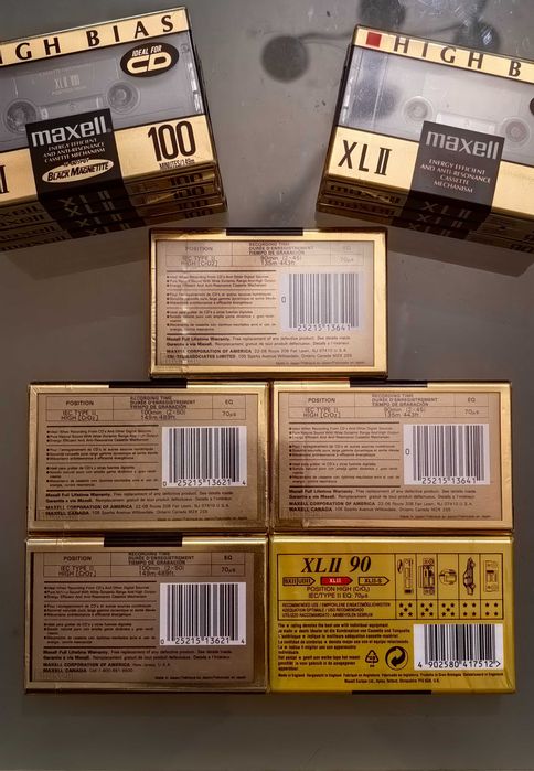 Casete audio chrome, Type II Maxell sigilate.