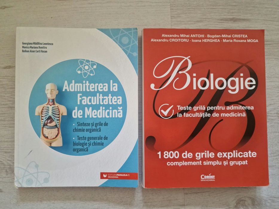 Set Culegeri Admitere Medicină (Grile Biologie Corint & Sinteze Paralela 45)