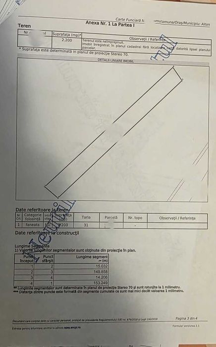 Vând terenuri în extravilanul comunei Aiton