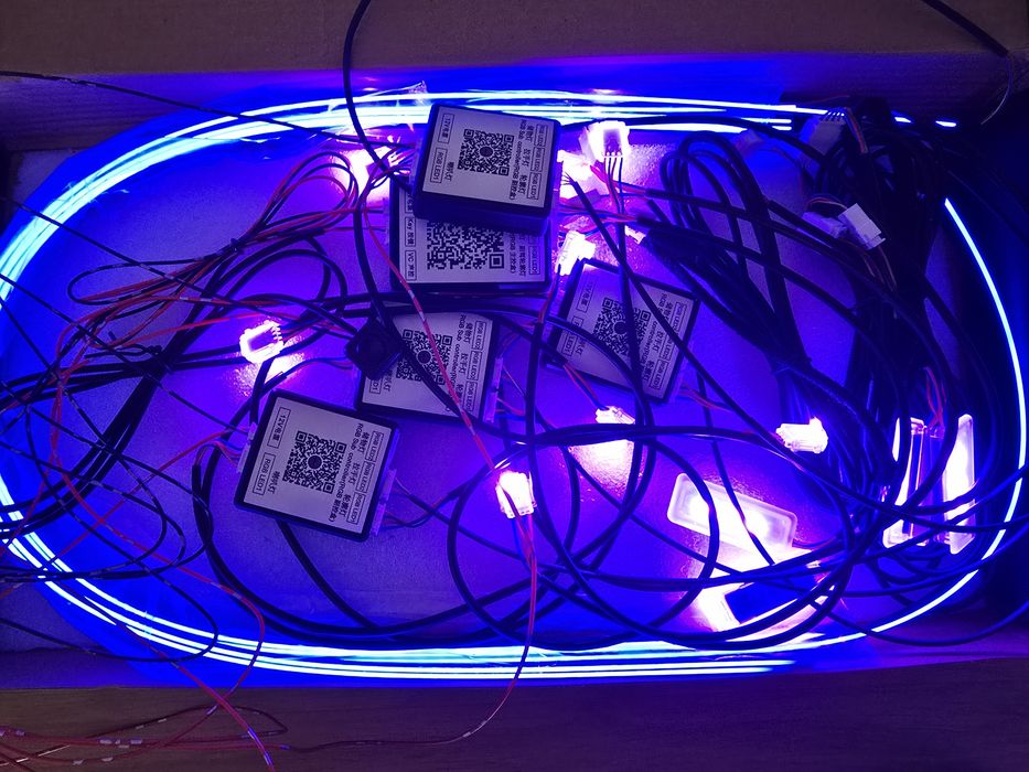Kit lumini ambientale 18 in 1 led interior rgb symphony banda led auto