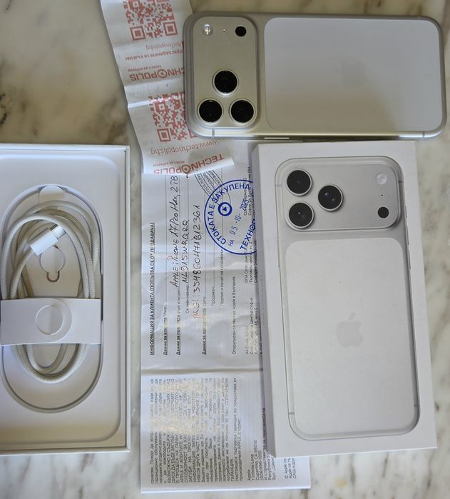 Iphone 17 Pro Max Silver 2TB Като Нов! Гаранция Технополис!