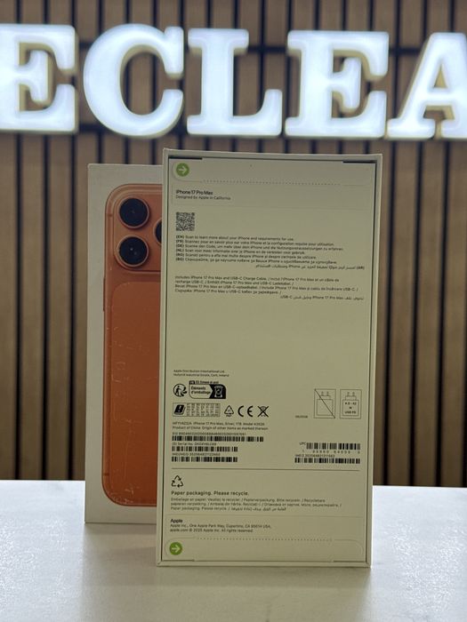 Apple iPhone 17 Pro Max 1TB – Silver / Orange / Sigilat