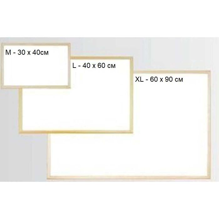 Магнитна бяла дъска с дървена рамка - различни размери с ПОДАРЪК
