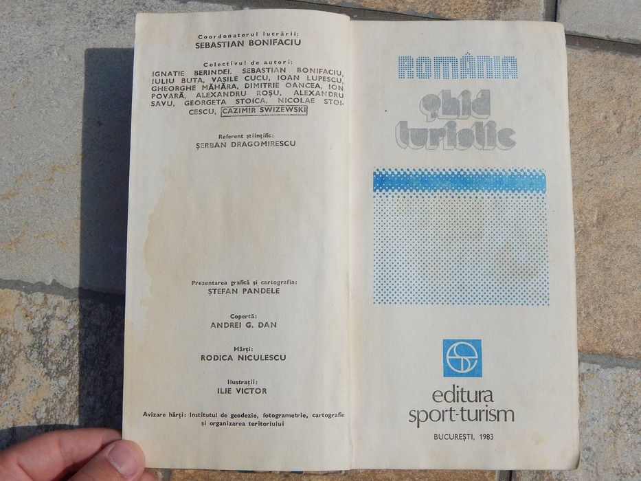 Romania ghid turistic an 1983 475 pag Sebastian Bonifaciu Sport Turism