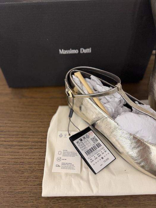 Balerini model Mary Jane Massimo Dutti | Piele naturala | Airfit Technology