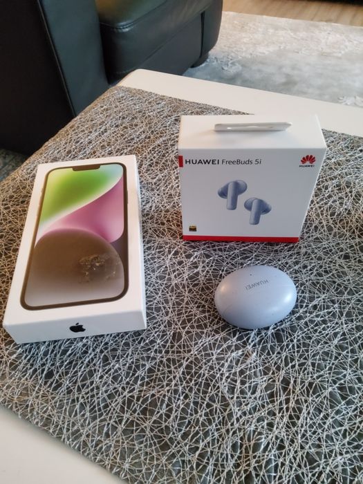 Iphone 14 plus 256 gb + casti huawei