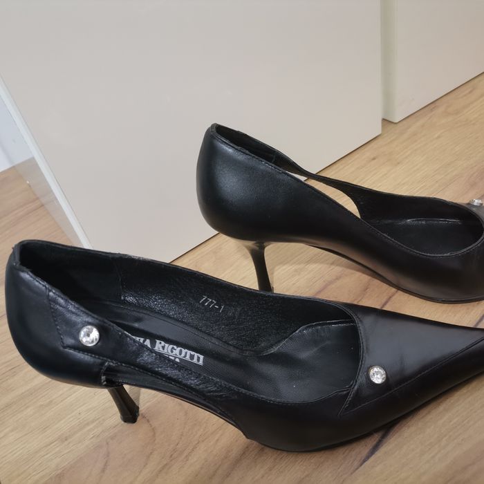 Pantofi din piele pentru Dama Patrizi Rigotti ,, Negr,"37