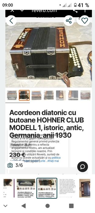 Vând acordeon Hohner