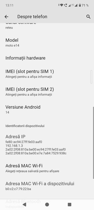 Motorola e 14 impecabil
