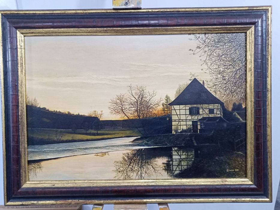 Пейзаж маслени бои върху платно