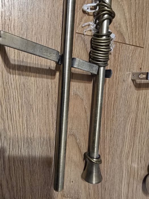 Galerie telescopica  argintie 300 cm, doar de perdea