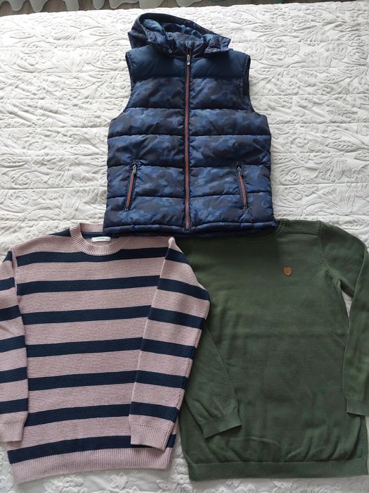 Vesta groasa, pulovere băieți 13-14 ani /164 cm