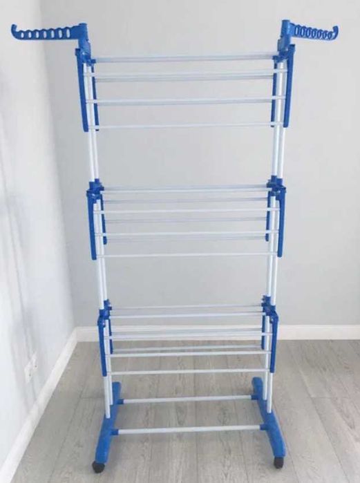 Етажна сушилня за пране 3-степенна сгъваема, мобилна сушилня за бельо
