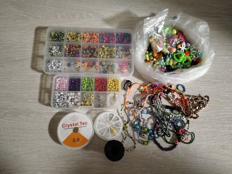 Бисер, бусины      .