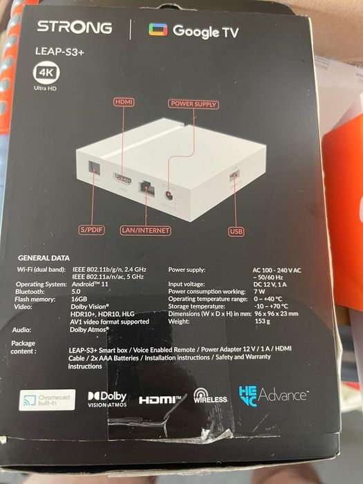 Mediaplayer Strong Leap S3 Dolby Vision HDR10+ 4K