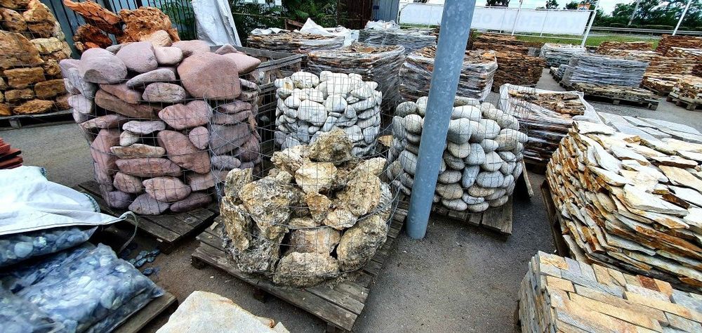 гнайс камък тикли плочи настилка каменна облицовка декорация