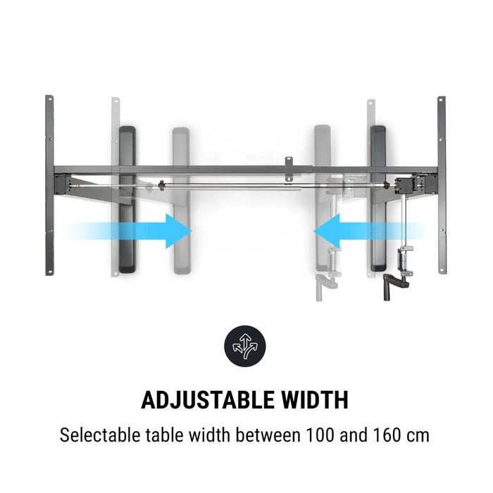 Ръчно регулируемо бюро OneConcept Multidesk (73–123 см) - Перфектно!