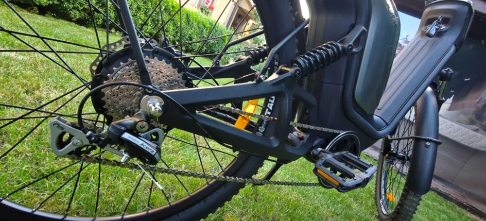 Bicicleta Electrica NIU AERO 27800 - 27.5 Inch, 450mm, Negru-Gri, E-Save | Dynamic | Sport.